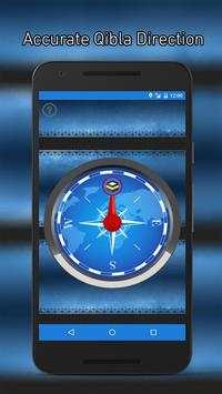 Accurate Qibla Direction: Blue Edition screenshot 1