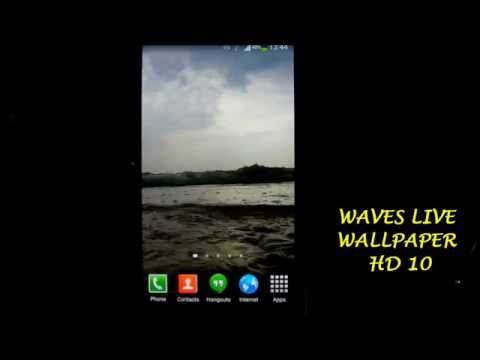 Waves Live Wallpaper HD 10 screenshot 1