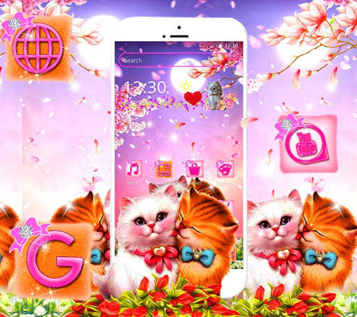 Cute Pink Cat Love Theme🐱 screenshot 4
