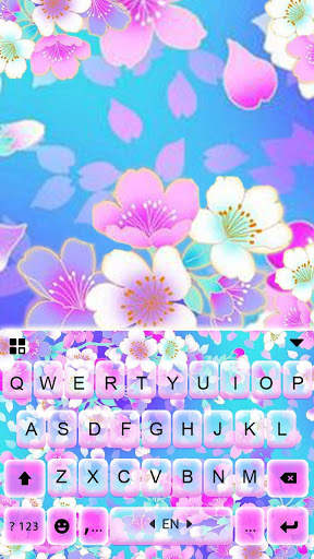 Bright Flowers 2 Keyboard Background screenshot 6