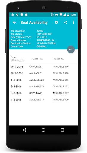 Indian Rail Info App screenshot 6