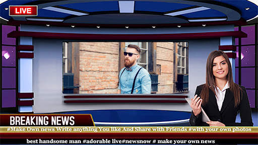 Breaking News Video Maker - Breaking Photos Maker screenshot 1