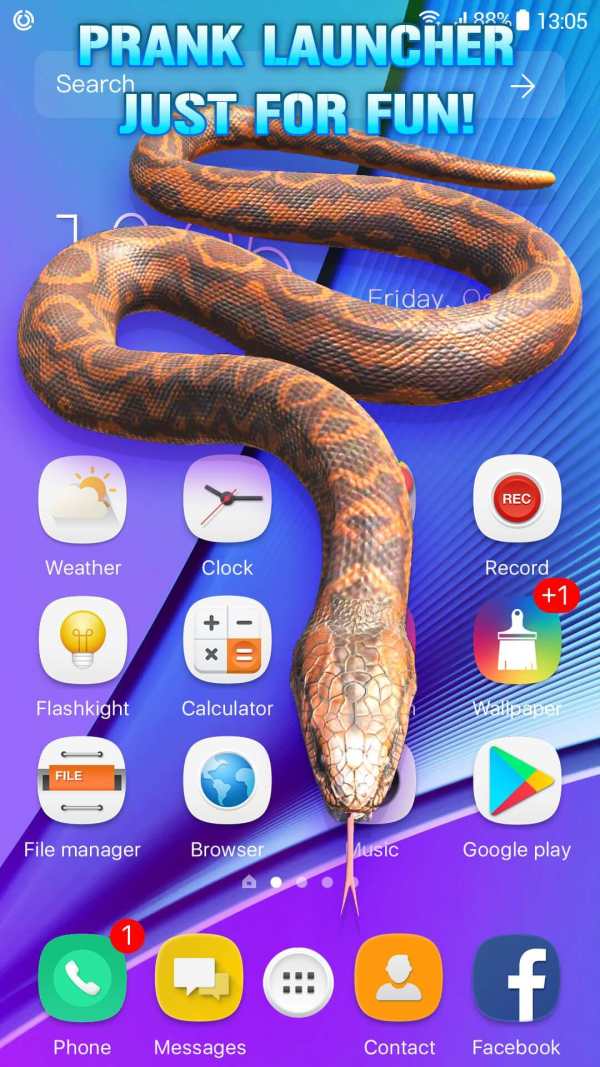 Snake on Screen Live Wallpaper & Launcher Prank screenshot 4