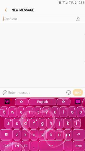 Bubbles Keyboard скриншот 1