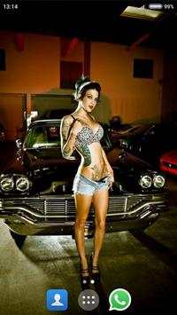 Sexy Girl Car Models Wallpaper screenshot 2