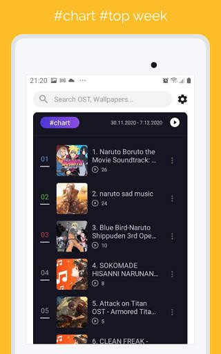 Anime Music - Mix, OST, Otaku Chat and Wallpapers screenshot 9