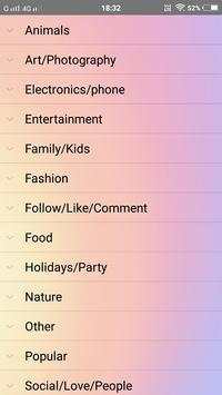 Likes for Instagram hashtag screenshot 2