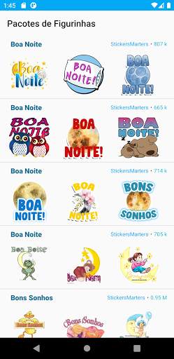 Figurinhas de Boa Noite (WA StickersApps) screenshot 1