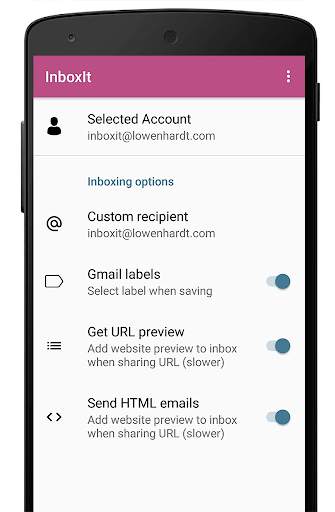 InboxIt - Share to mail screenshot 3