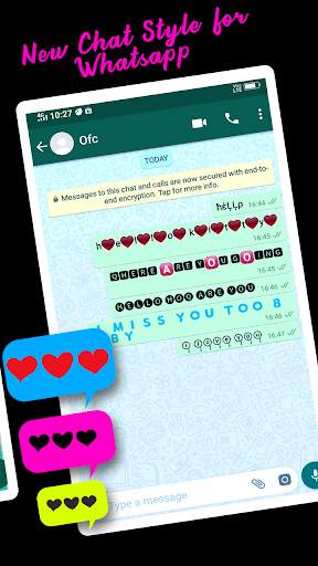 New chat style for whatsApp screenshot 5