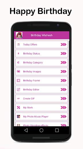 Birthday Status 2021,Frames,Editors screenshot 2