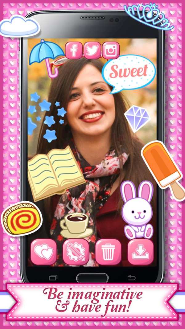 Cute Stickers Photo Editor 5 تصوير الشاشة