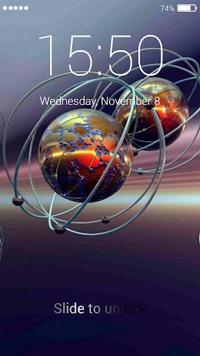 Atom Lock Screen Live WP screenshot 4