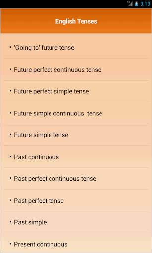 English Tenses Tables screenshot 1