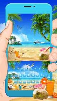 Summer Beach Keyboard Theme screenshot 1
