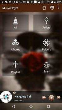 Gothic Music Theme For Free Music Player screenshot 1