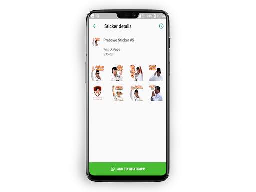 Stiker Prabowo Sandi Untuk WhatsApp - WAStickerApp screenshot 4