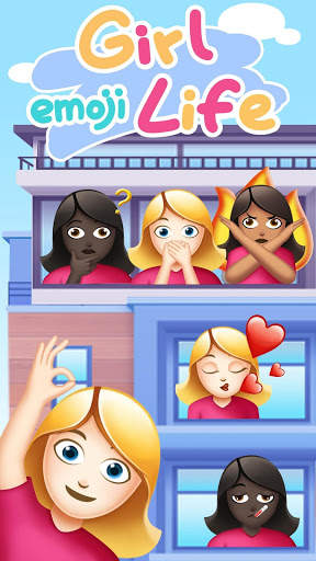 Girl Life Emoji Sticker For Facemoji screenshot 1