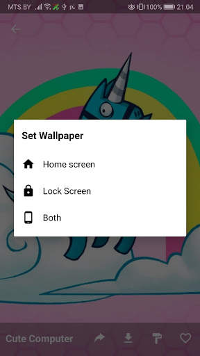 Unicorn Kawaii Pony Wallpaper & Pink Wallpaper screenshot 5