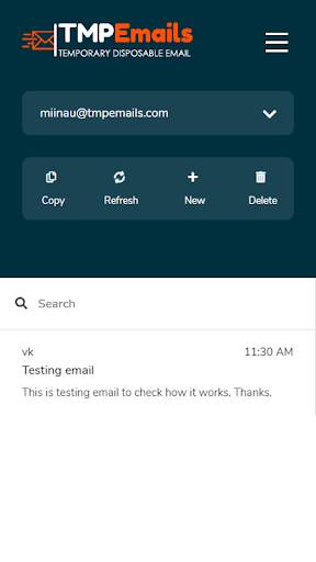 Temp Mail - Free Temporary Disposable Fake Email screenshot 1