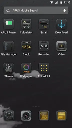 Cool black fighter-free theme скриншот 2