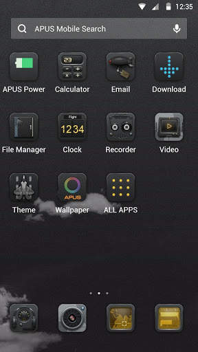 Cool black fighter-free theme скриншот 2