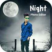 Night photo editor logo