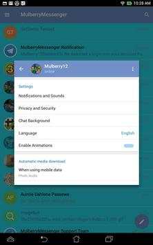 Mulberry Messenger Lite screenshot 3