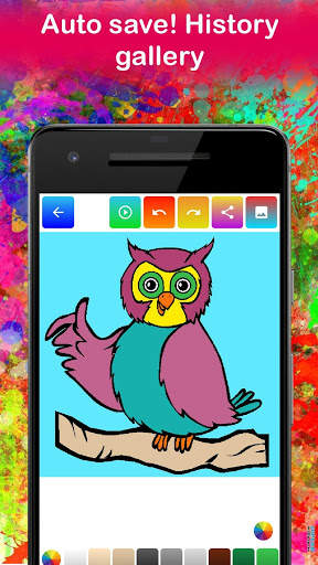 Glitter Bird Coloring Pages Game for kids🐦 screenshot 6