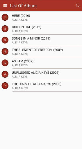 All Alicia  Keys Songs Lyrics screenshot 1
