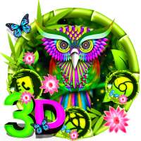 3D Cute Owl Parallax Launcher Theme 🌸