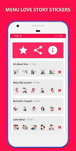 Love Story Stickers For WhatsApp screenshot 1