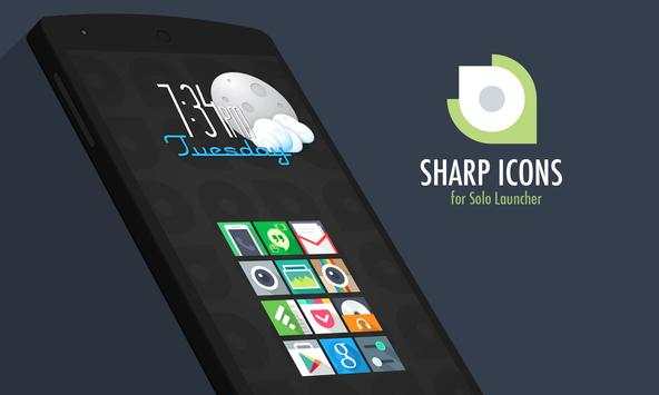 Sharp icons / Solo Launcher screenshot 6