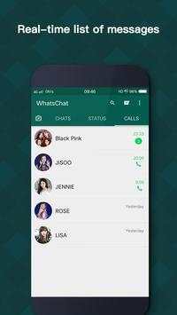 Black Pink Fake WhatsChat Messenger screenshot 1