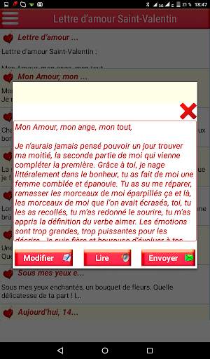 Meilleurs SMS d'Amour Français screenshot 10
