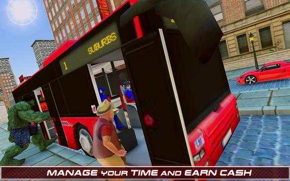 Superhero Passenger Bus Driving Simulation Game screenshot 12