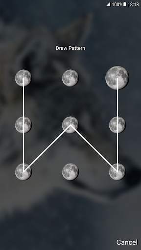 Wolf Pattern Lock Screen 2 تصوير الشاشة