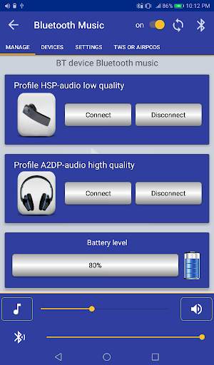 Bluetooth Music Widget Battery screenshot 12