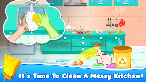 Sweet House Cleaning Game - Home Cleaning screenshot 1