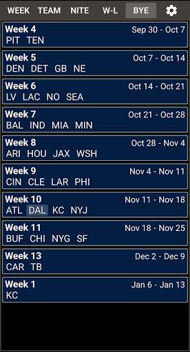 VS. NFL Football 2021 Game Schedule & Live Scores screenshot 7