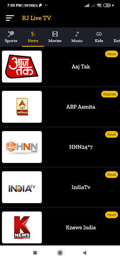 RJ Live Tv : Watch Free Live TV Channels screenshot 2