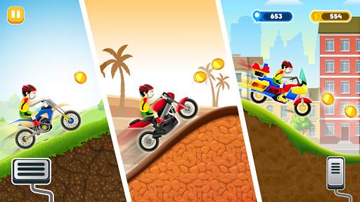 Moto Bike Uphill Racing Fun- Free games for kids screenshot 3