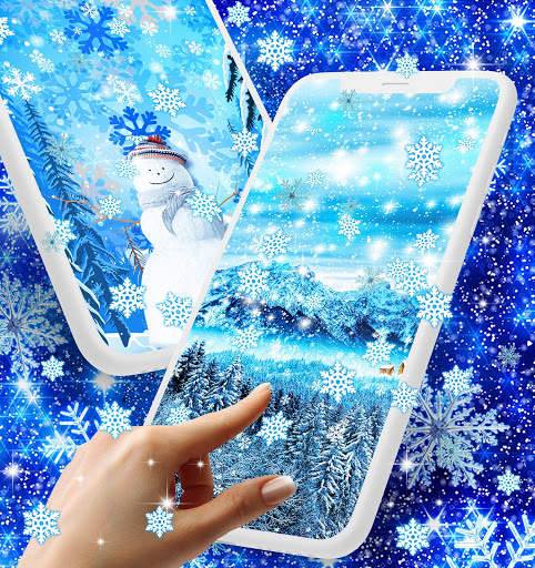 Snow winter live wallpaper screenshot 1