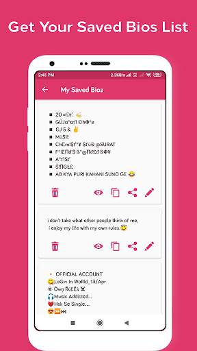 Bios Idea - Bios for Instagram - Quotes & Bios screenshot 9