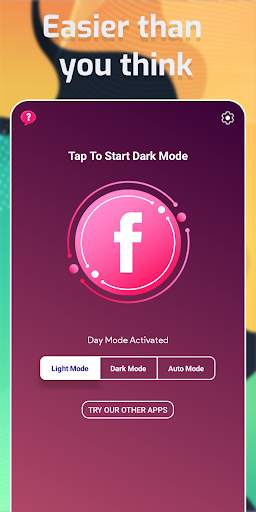 Modo oscuro para Facebook screenshot 1