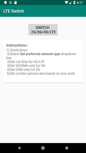 4G LTE  Switch स्क्रीनशॉट 2