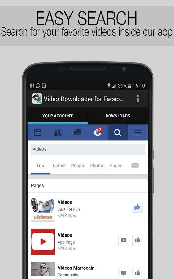 Video Downloader For Facebook screenshot 2