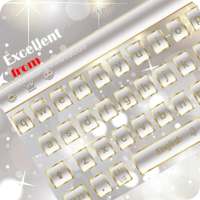 Gemstone Diamond White Transparent Keyboard Theme logo