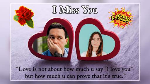 I Miss You Dual Photo Frame 5 تصوير الشاشة