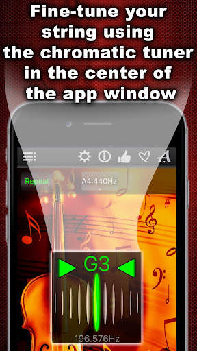 Chromatic Violin Tuner screenshot 2